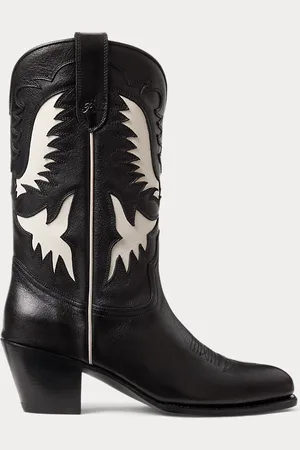 Ralph Lauren Leather Cowboy Boot