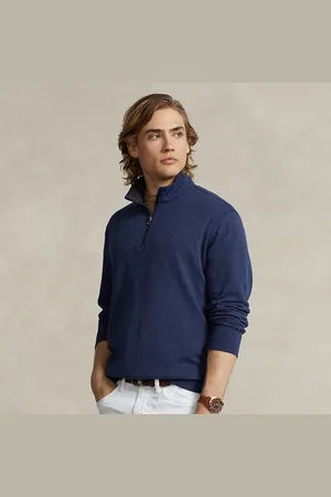 Ralph Lauren Luxury Jersey Quarter-Zip Pullover