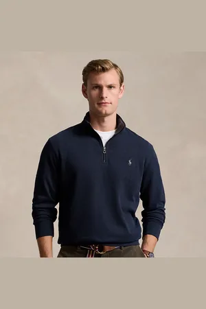 Ralph Lauren Luxury Jersey Quarter-Zip Pullover