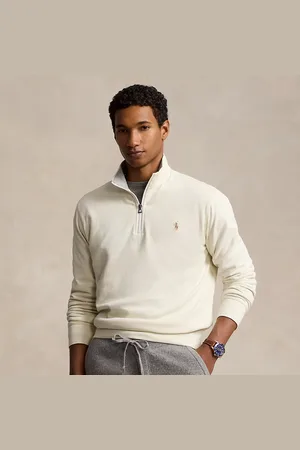 Ralph Lauren Luxury Jersey Quarter-Zip Pullover