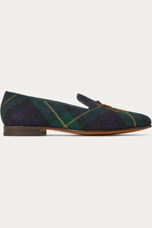 Ralph Lauren Alonzo Crest Plaid Twill Slipper