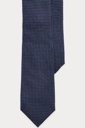 Ralph Lauren Pin Dot Cashmere-Silk Tie