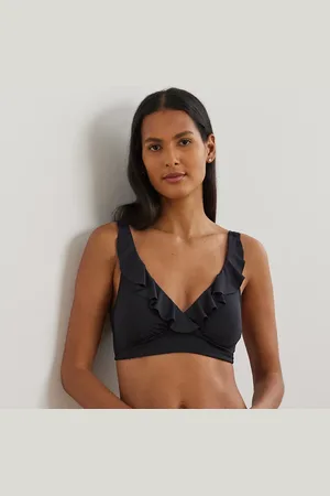 Ralph Lauren Ruffle-Trim V-Neck Bikini Top