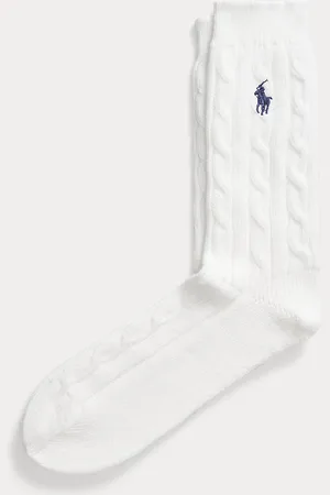 Ralph Lauren Cable-Knit Crew Socks