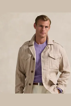 Ralph Lauren Linen Herringbone Field Jacket