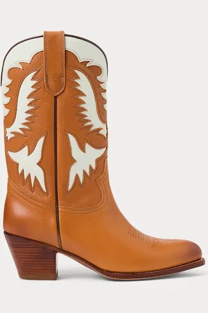 Ralph Lauren Leather Cowboy Boot