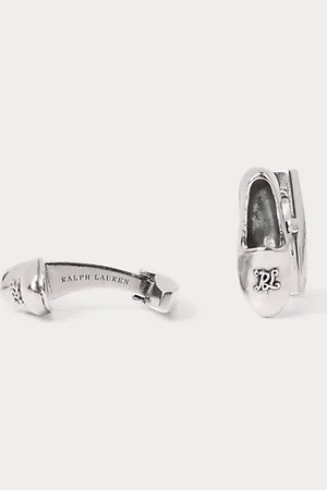 Ralph Lauren Sterling Silver Slipper Cufflinks