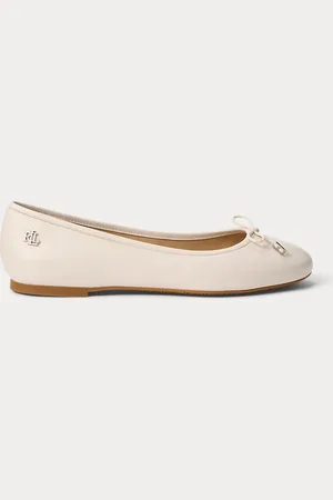 Ralph Lauren Jayna Nappa Leather Flat