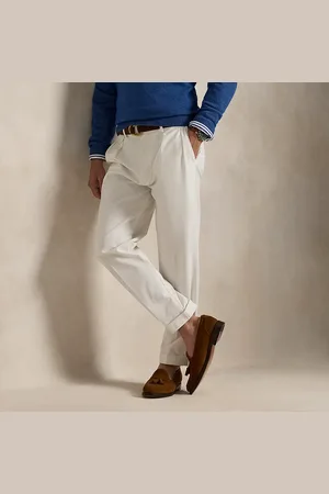 Ralph Lauren Slim Tapered Fit Pleated Twill Trouser
