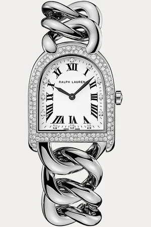 Ralph Lauren Petite-Link Steel with Diamonds