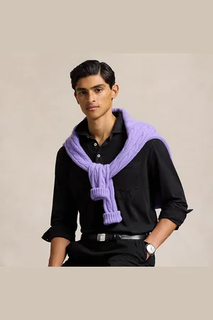Ralph Lauren Classic Fit Sueded Jersey Polo Shirt