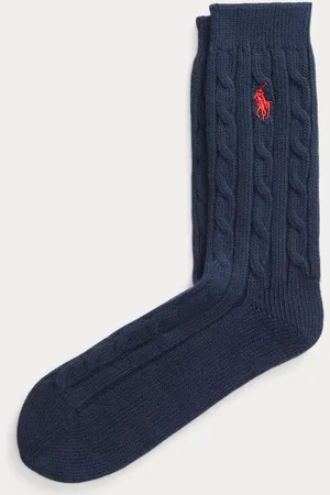Ralph Lauren Cable-Knit Crew Socks