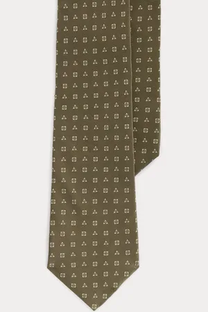 Ralph Lauren Neat Silk Crepe Tie