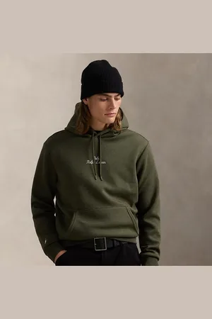 Ralph Lauren Logo Double-Knit Hoodie