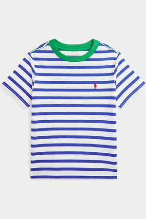 Ralph Lauren Striped Cotton Jersey Ringer T-Shirt