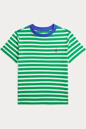 Ralph Lauren Striped Cotton Jersey Ringer T-Shirt