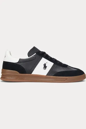 Ralph Lauren Heritage Aera Leather-Suede Trainer