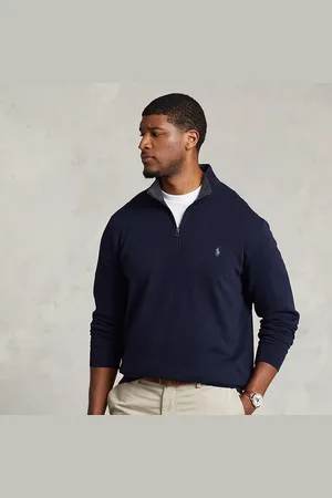 Ralph Lauren Big & Tall - Luxury Jersey Quarter-Zip Pullover