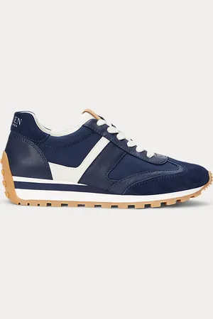 Ralph Lauren Dani Suede & Leather Trainer