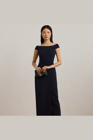 Ralph Lauren Petite - Crepe Off-the-Shoulder Gown