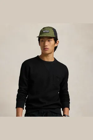 Ralph Lauren Stretch Waffle-Knit Sweatshirt