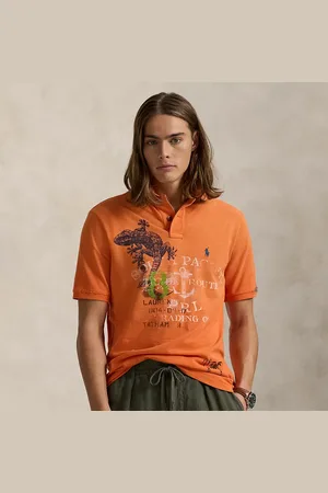 Ralph Lauren Classic Fit Mesh Graphic Polo Shirt