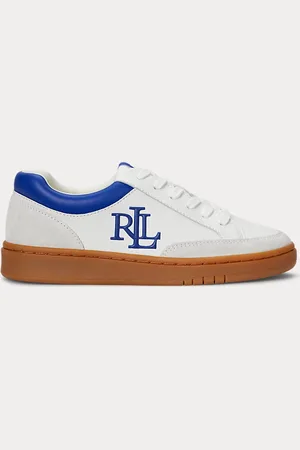 Ralph Lauren Hailey VI Leather & Suede Trainer