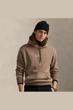 Ralph Lauren Logo Double-Knit Hoodie