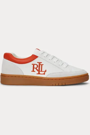 Ralph Lauren Hailey VI Leather & Suede Trainer