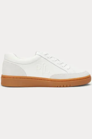 Ralph Lauren Hailey VI Leather & Suede Trainer