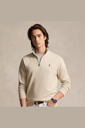 Ralph Lauren Luxury Jersey Quarter-Zip Pullover