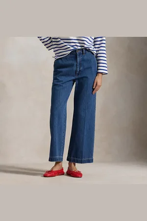 Ralph Lauren Wide-Leg Crop Jean