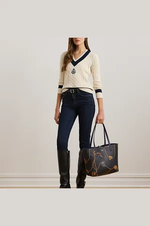 Ralph Lauren Faux-Leather Large Reversible Tote Bag