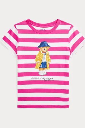 Ralph Lauren Striped Polo Bear Cotton Jersey T-shirt