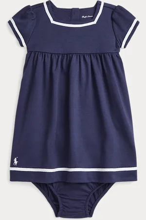 Ralph Lauren Striped Stretch Ponte Dress & Bloomer
