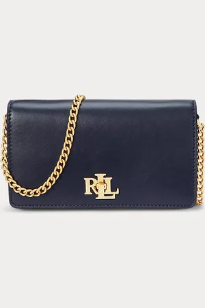 Ralph Lauren Leather Crossbody Turn-Lock Tech Case
