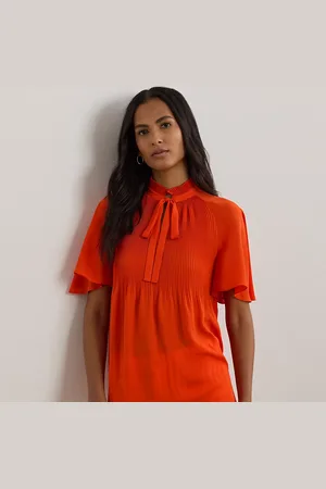 Ralph Lauren Pleated Georgette Blouse