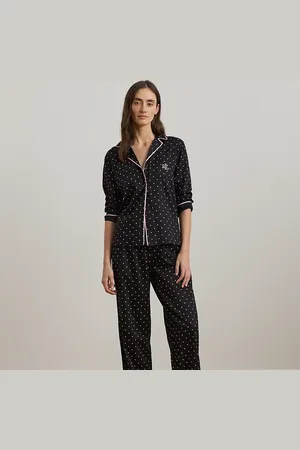 Ralph Lauren Polka-Dot Cotton-Blend Sateen Sleep Set