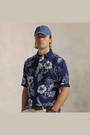 Ralph Lauren Big & Tall - Hibiscus-Print Mesh Polo Shirt