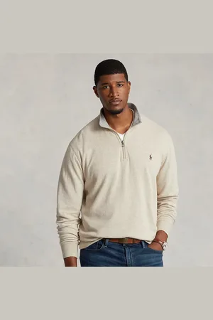Ralph Lauren Big & Tall - Luxury Jersey Quarter-Zip Pullover