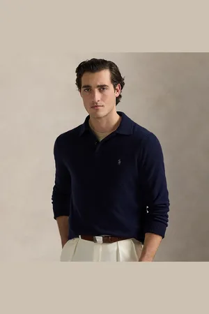 Ralph Lauren Wool-Cotton Polo Collar Jumper