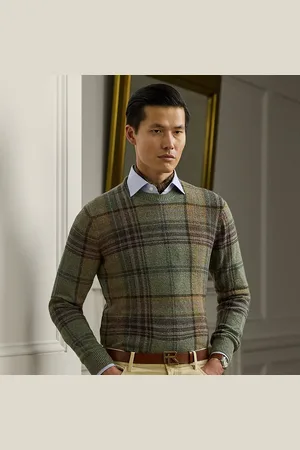 Ralph Lauren Plaid Cashmere-Wool Jumper