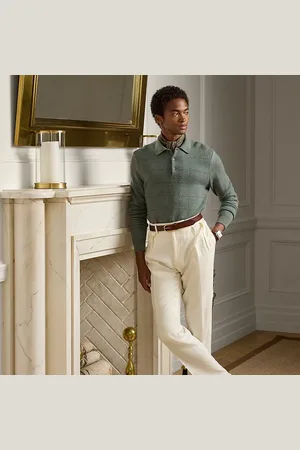 Ralph Lauren Gregory Hand-Tailored Wool Trouser