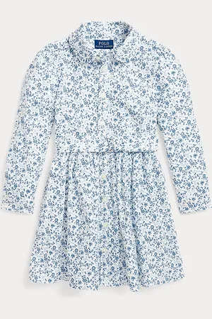 Ralph Lauren Floral Cotton Oxford Shirtdress