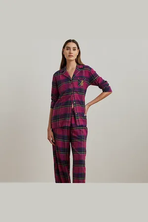 Ralph Lauren Plaid Herringbone Twill Sleep Set