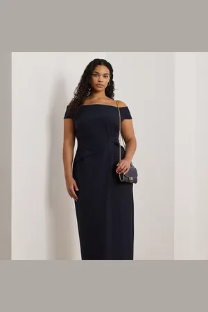 Ralph Lauren Curve - Crepe Off-the-Shoulder Gown