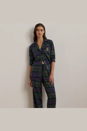 Ralph Lauren Plaid Herringbone Twill Sleep Set