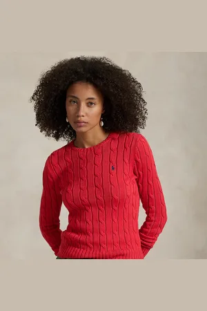 Ralph Lauren Cable-Knit Cotton Crewneck Jumper