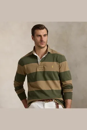 Ralph Lauren Big & Tall - Classic Fit Khaki-Collar Rugby Shirt