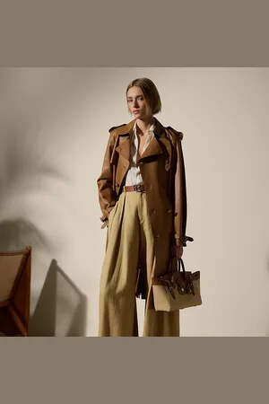 Ralph Lauren Niles Lambskin Trench Coat